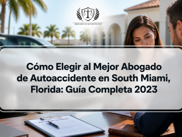 Cómo Elegir al Mejor Abogado de Autoaccidente en South Miami, Florida: Guía Completa 2023