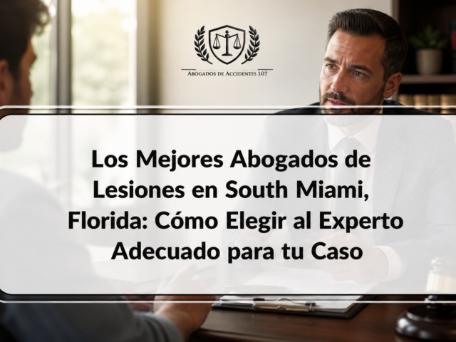 Los Mejores Abogados de Lesiones en South Miami, Florida: Cómo Elegir al Experto Adecuado para tu Caso